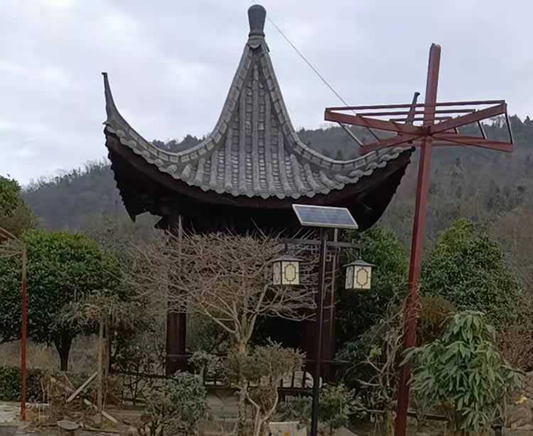 防腐木涼亭