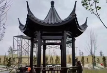 防腐木涼亭用什么瓦,有樹脂瓦、瀝青瓦、小青瓦、琉璃瓦